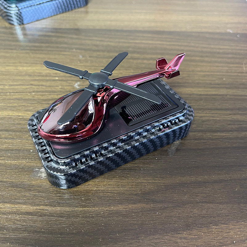 Car Decor Carbon Fiber Texture Helicopter Car Aromatherapy Essential Oil Diffuser