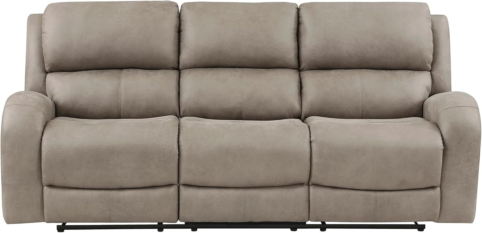 84.5 Inch Brown Recliner Couch Living Sofa Home Theater