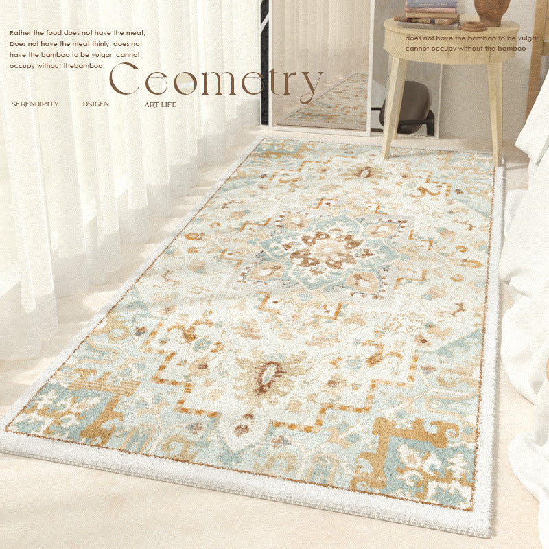Thick Cashmere Light Luxury Living Room Sofa And Tea Table Room Floor Mat