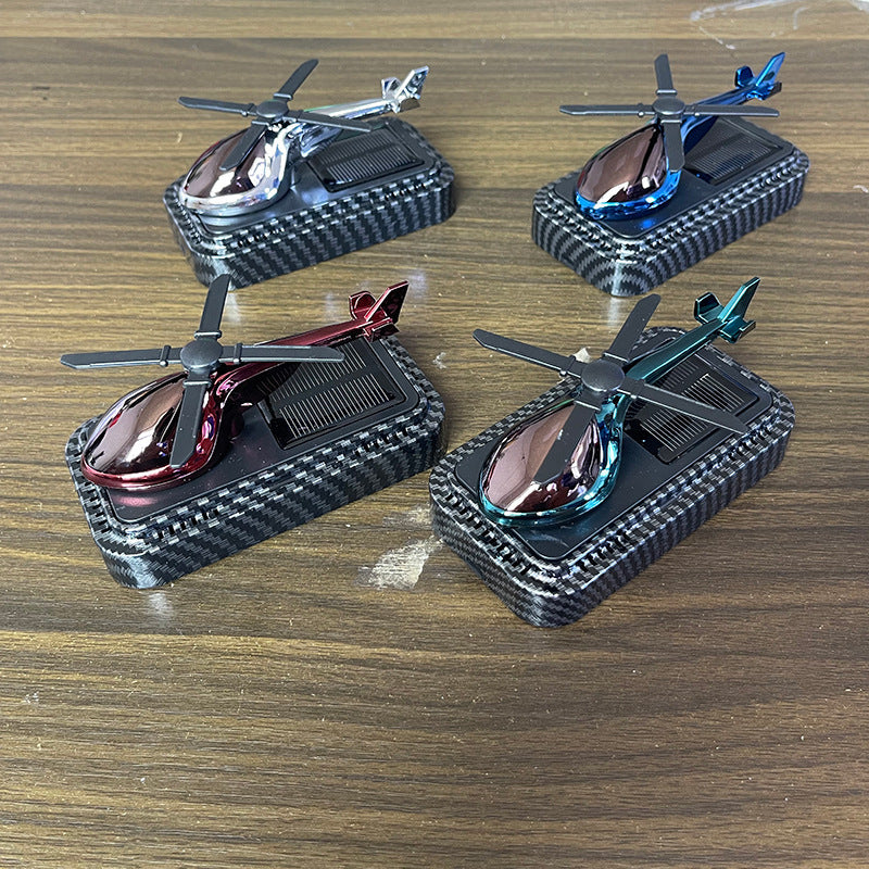 Car Decor Carbon Fiber Texture Helicopter Car Aromatherapy Essential Oil Diffuser