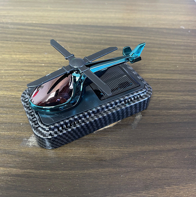 Car Decor Carbon Fiber Texture Helicopter Car Aromatherapy Essential Oil Diffuser