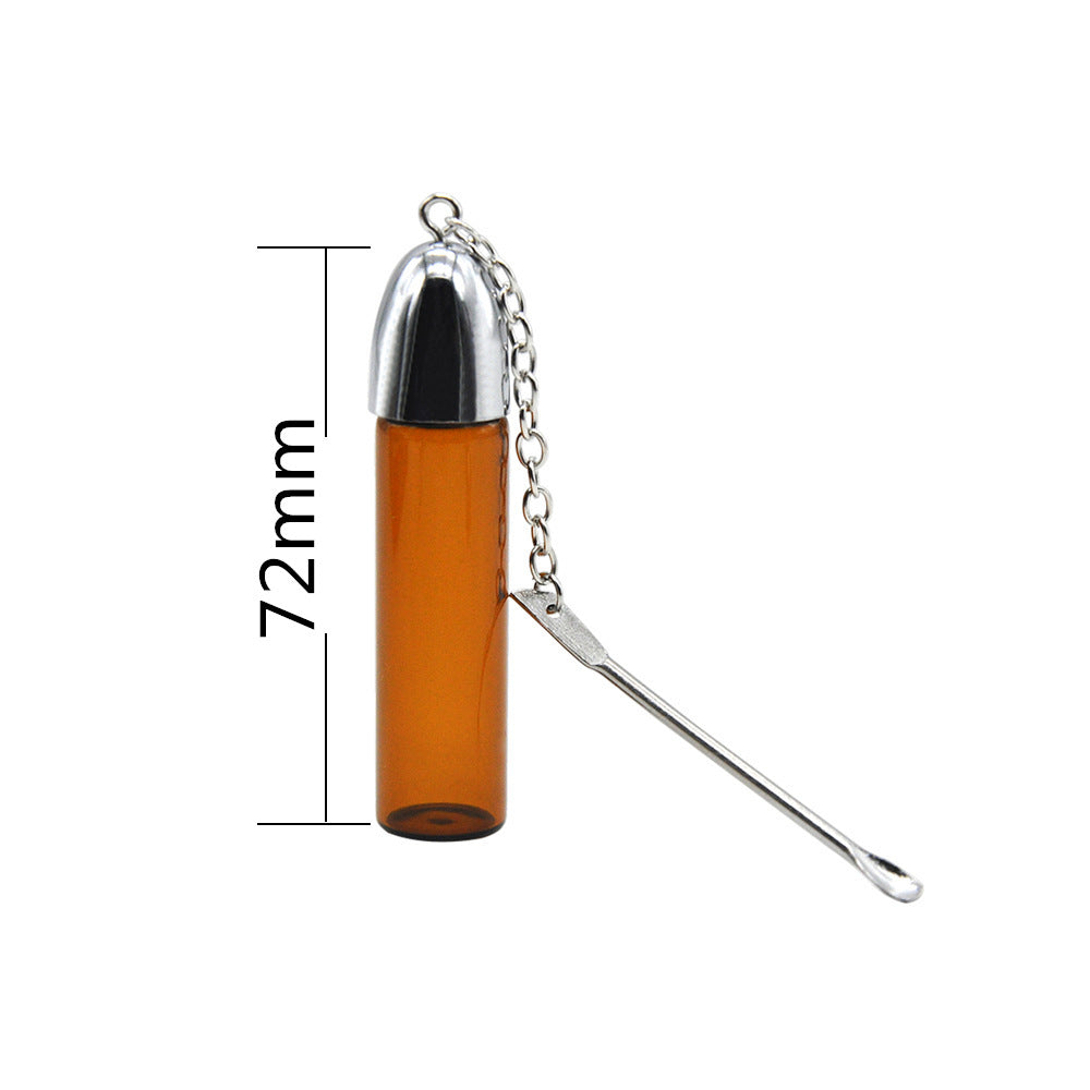 Glass Pill Box Container Bottle 36-57-72mm Portable Snuff Bottle Bottles