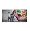 Children's Graffiti Wall Art Canvas Abstract