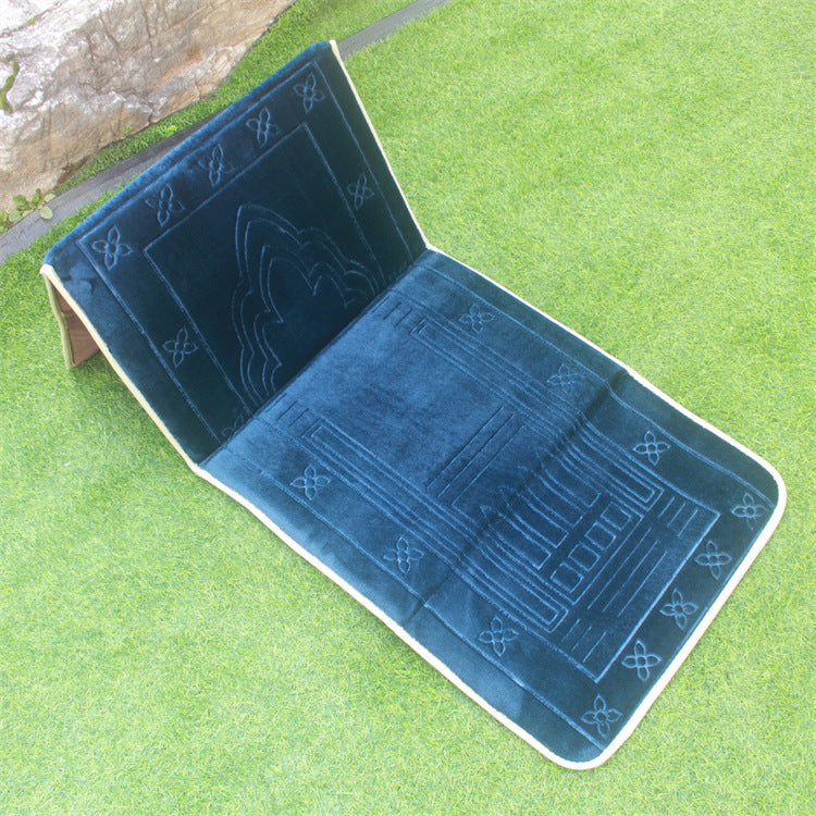 Folding Casual Blanket Portable Prayer Mat With Backrest