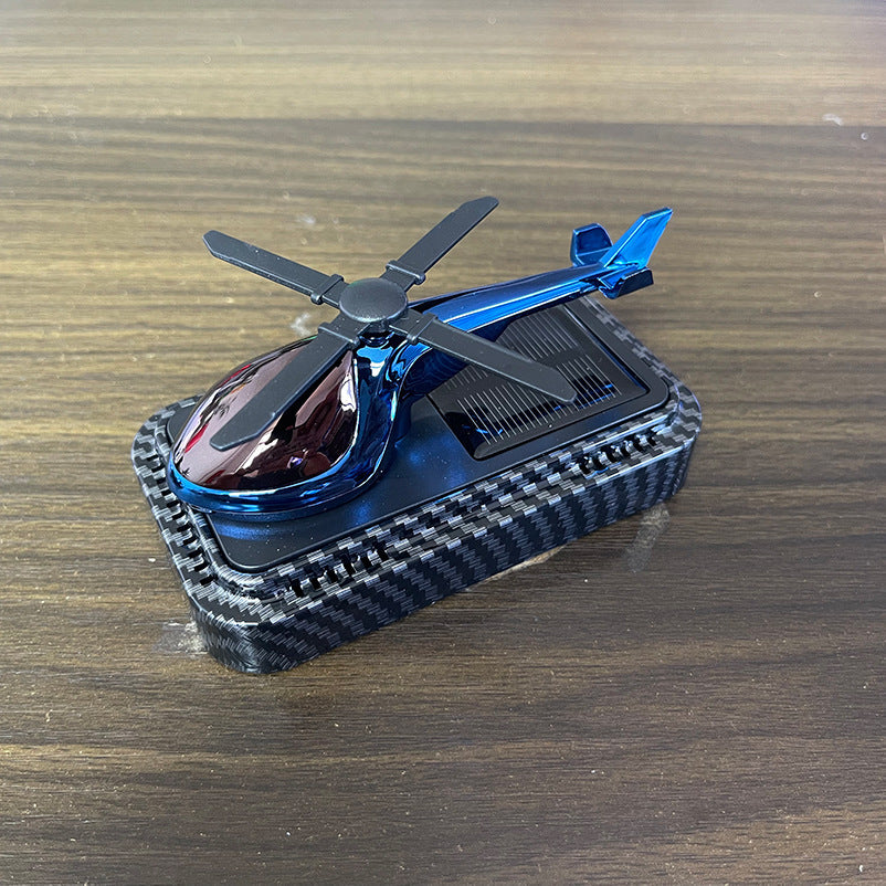 Car Decor Carbon Fiber Texture Helicopter Car Aromatherapy Essential Oil Diffuser
