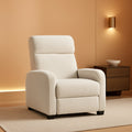 Beige Corduroy Recliner Chair Adjustable For Living Room Home Theater