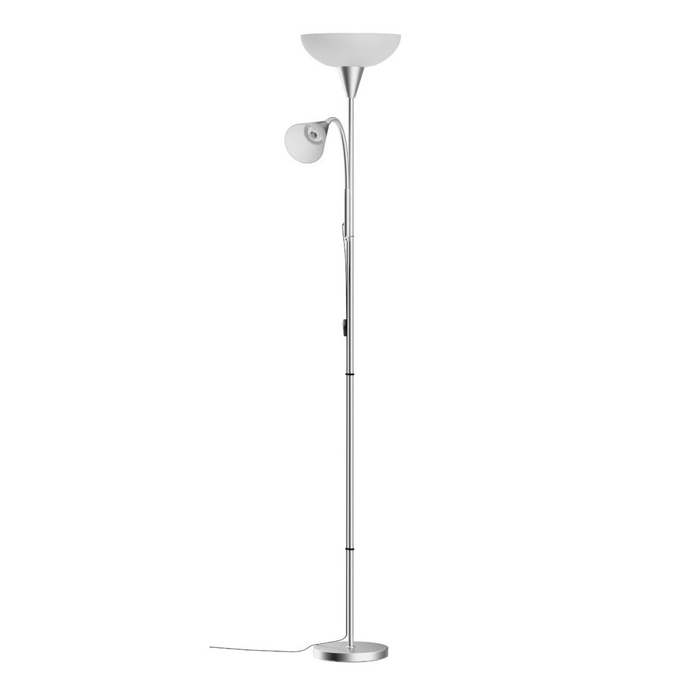 NNEDSZ Floor Lamp Mother and Child Modern Home Living Room Office Reading Silver