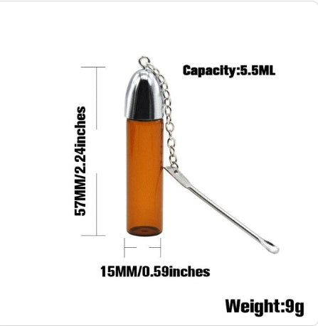 Glass Pill Box Container Bottle 36-57-72mm Portable Snuff Bottle Bottles