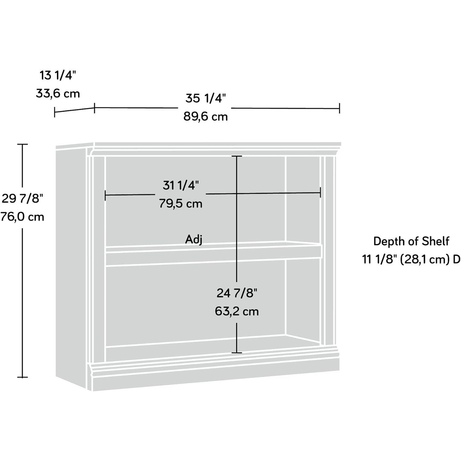 Two Tier Wooden Bookcase Salt Oak Multipurpose Bookshelf For Home Office And Living Room