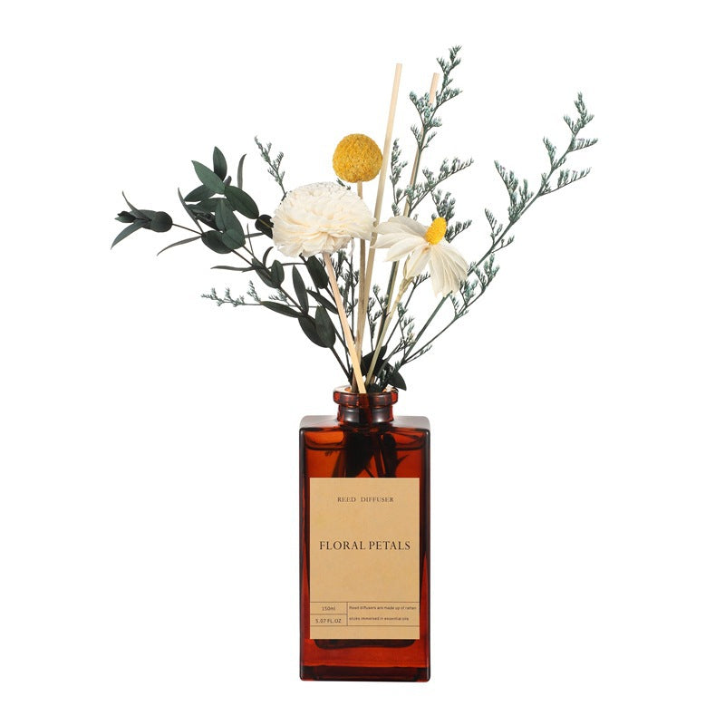 Vintage Dried Flower Reed Diffuser Essential Oil
